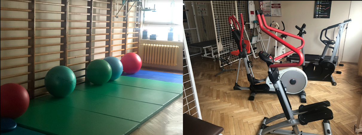 sala do zajęć rehabilitacyjnych