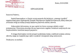OŚWIADCZENIE 